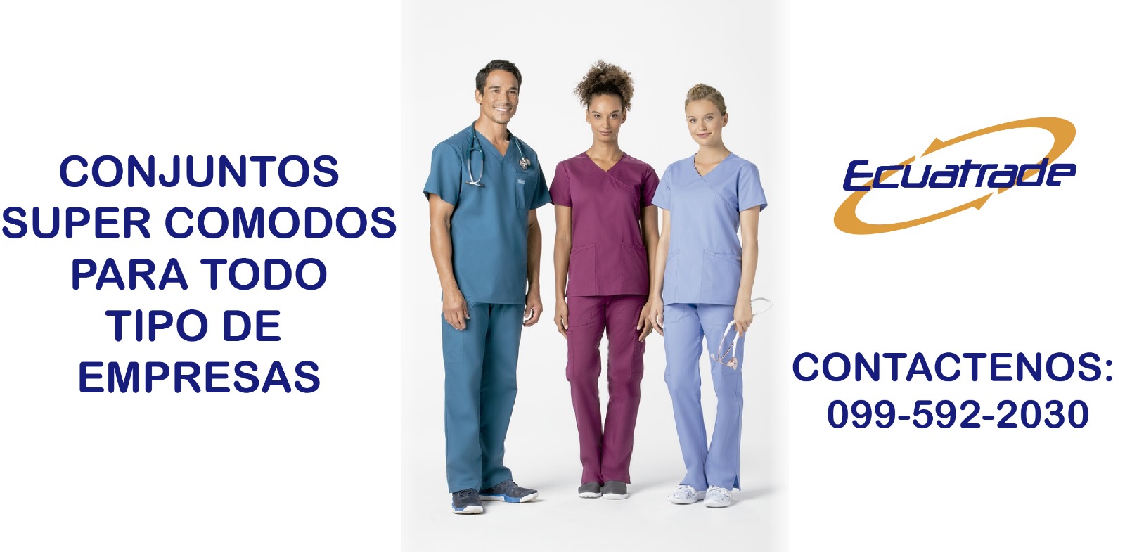 Conjuntos médicos en varios colores