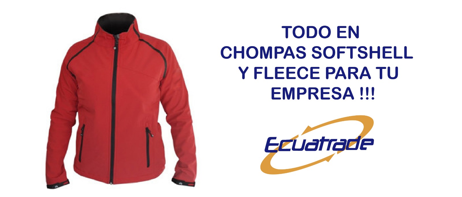 Chompa softshell roja para dotación empresarial